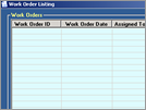 Contractor Management System : Work Order List
